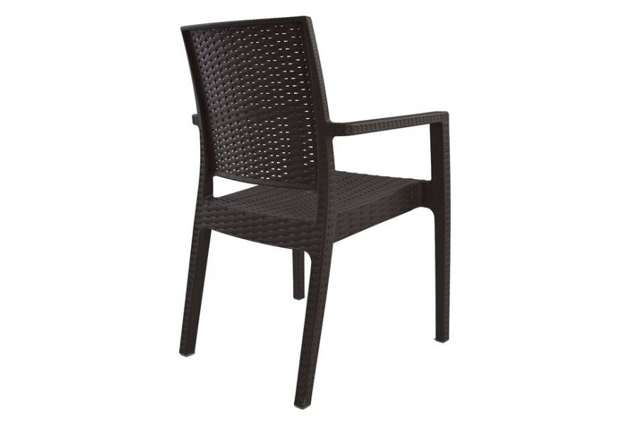 ΠΟΛΥΘΡΟΝΑ ΠΟΛΥΠΡΟΠΥΛΕΝΙΟΥ ΒΑΡΕΩΣ ΤΥΠΟΥ KAGANU DARK BROWN HM5134.09 57x55,5x89 εκ.