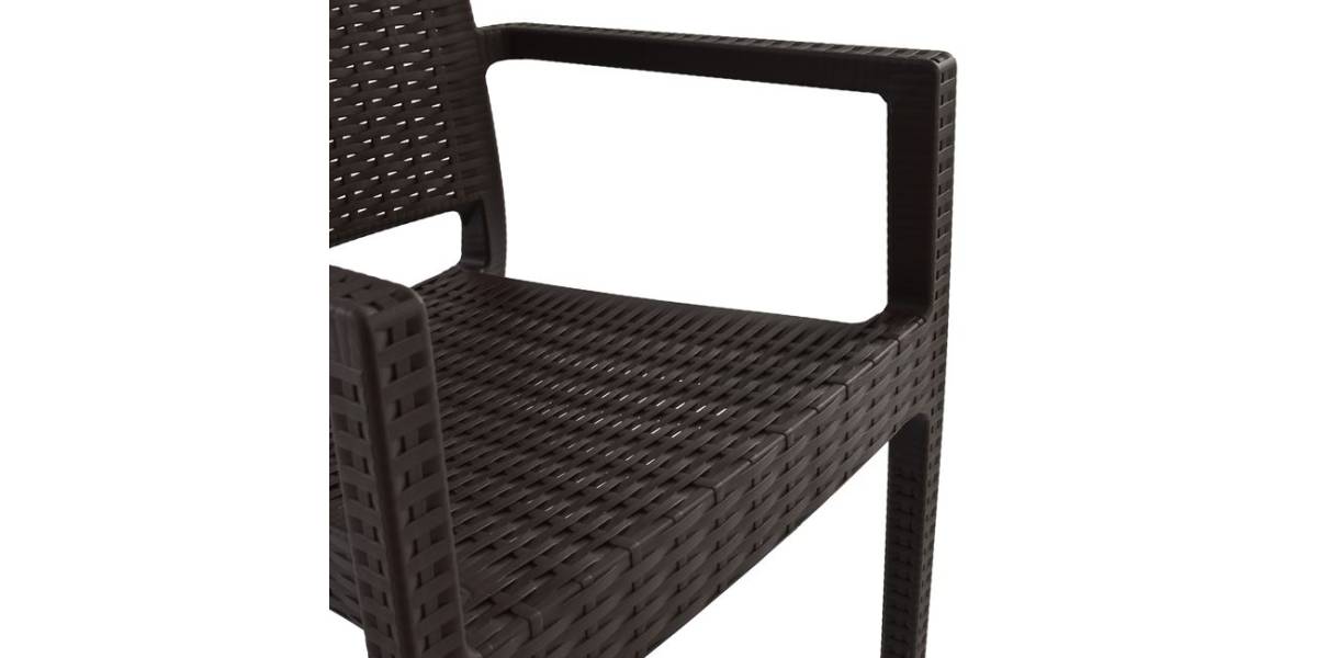 ΠΟΛΥΘΡΟΝΑ ΠΟΛΥΠΡΟΠΥΛΕΝΙΟΥ ΒΑΡΕΩΣ ΤΥΠΟΥ KAGANU DARK BROWN HM5134.09 57x55,5x89 εκ.