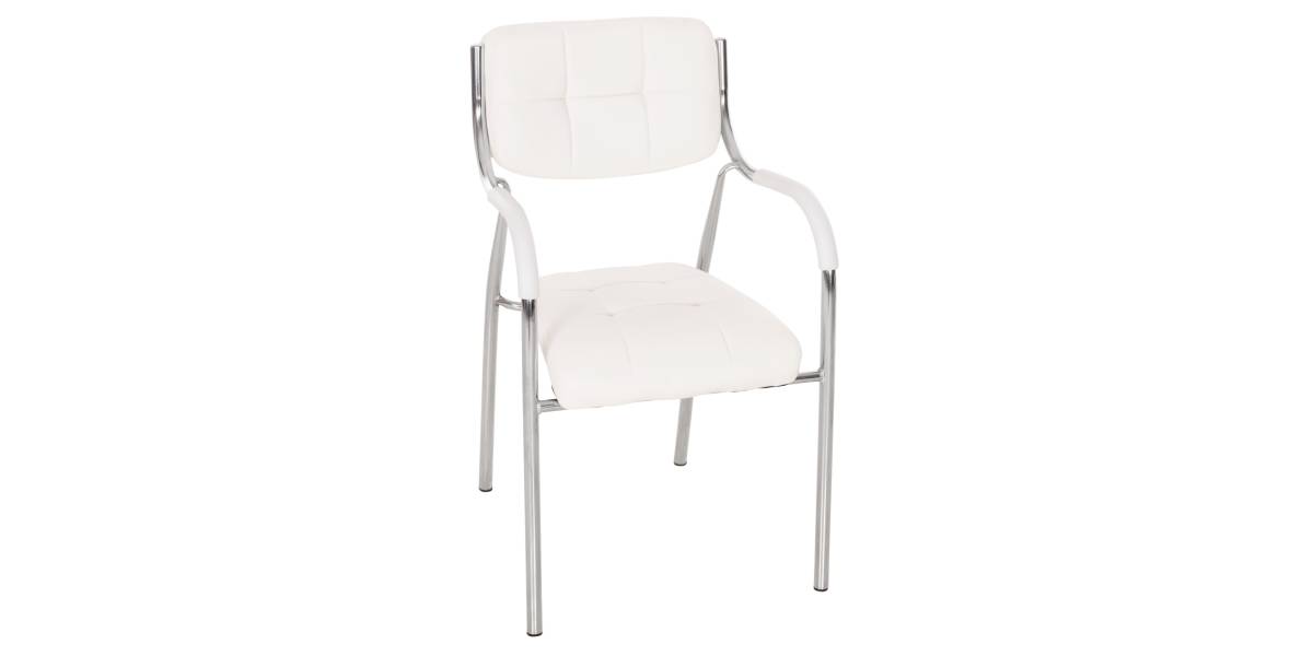 ΚΑΡΕΚΛΑ ΓΡΑΦΕΙΟΥ ΕΠΙΣΚΕΠΤΟΥ OBERON HM1018.02 ΑΣΠΡΟ PU 51x52x88Yεκ.