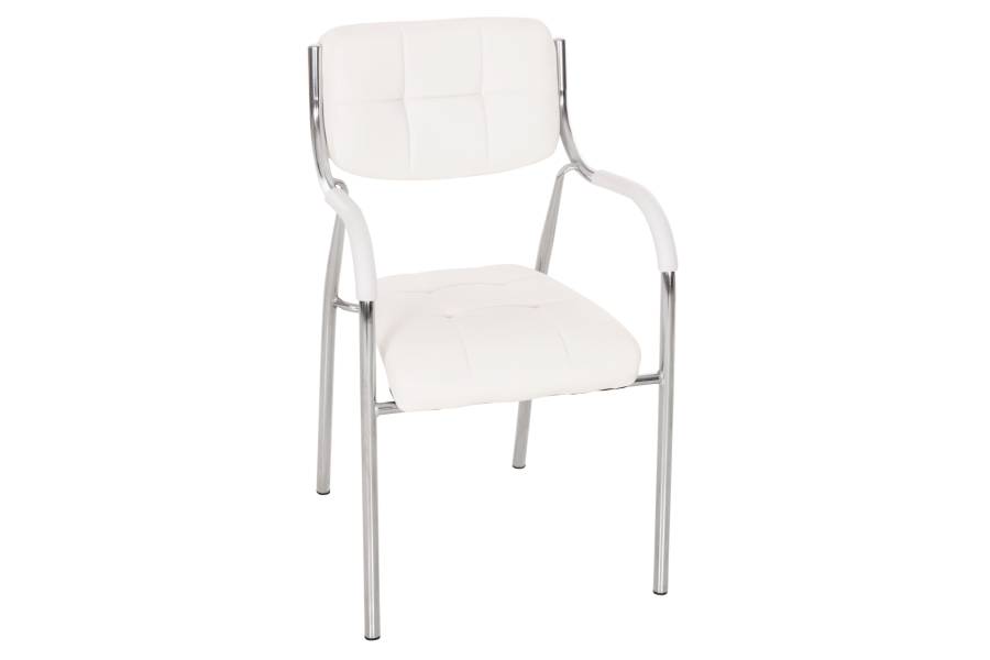 ΚΑΡΕΚΛΑ ΓΡΑΦΕΙΟΥ ΕΠΙΣΚΕΠΤΟΥ OBERON HM1018.02 ΑΣΠΡΟ PU 51x52x88Yεκ.