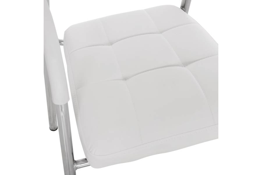 ΚΑΡΕΚΛΑ ΓΡΑΦΕΙΟΥ ΕΠΙΣΚΕΠΤΟΥ OBERON HM1018.02 ΑΣΠΡΟ PU 51x52x88Yεκ.