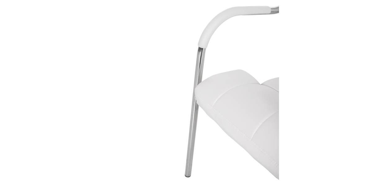 ΚΑΡΕΚΛΑ ΓΡΑΦΕΙΟΥ ΕΠΙΣΚΕΠΤΟΥ OBERON HM1018.02 ΑΣΠΡΟ PU 51x52x88Yεκ.