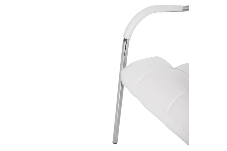 ΚΑΡΕΚΛΑ ΓΡΑΦΕΙΟΥ ΕΠΙΣΚΕΠΤΟΥ OBERON HM1018.02 ΑΣΠΡΟ PU 51x52x88Yεκ.