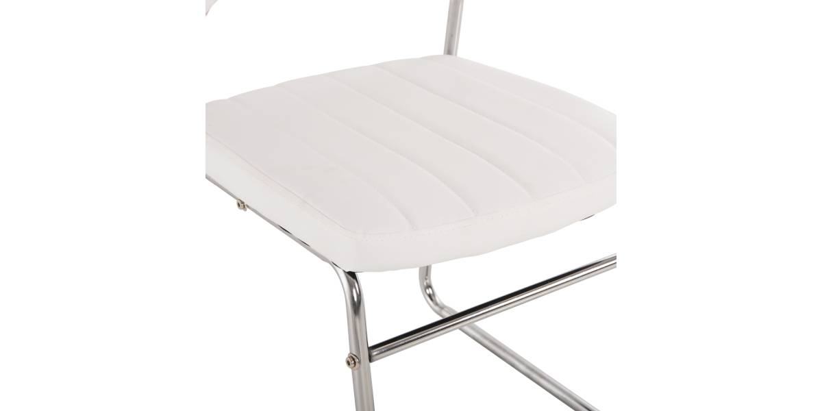 ΚΑΡΕΚΛΑ QUENTI HM1071.02 ΛΕΥΚΗ 52x60x85 εκ.