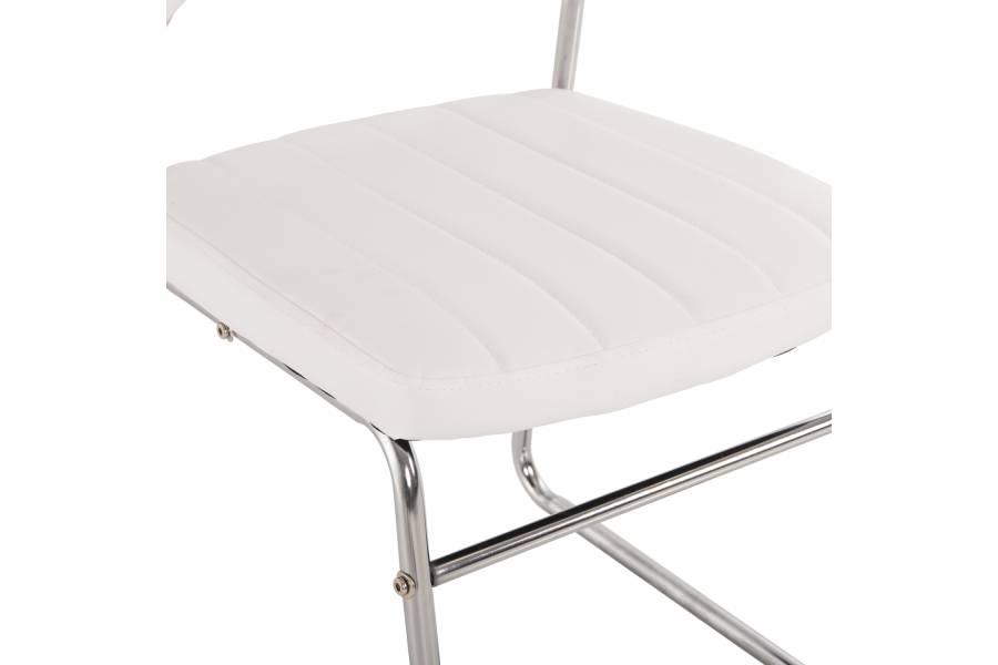 ΚΑΡΕΚΛΑ QUENTI HM1071.02 ΛΕΥΚΗ 52x60x85 εκ.