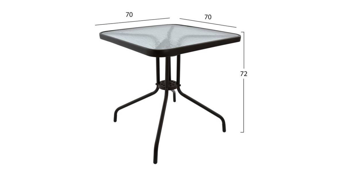 ΣΕΤ ΤΡΑΠΕΖΑΡΙΑ 3ΤΜΧ ΚΑΡΕΚΛΕΣ ΚΑΙ ΤΡΑΠΕΖΙ 70x70 HM5182.02