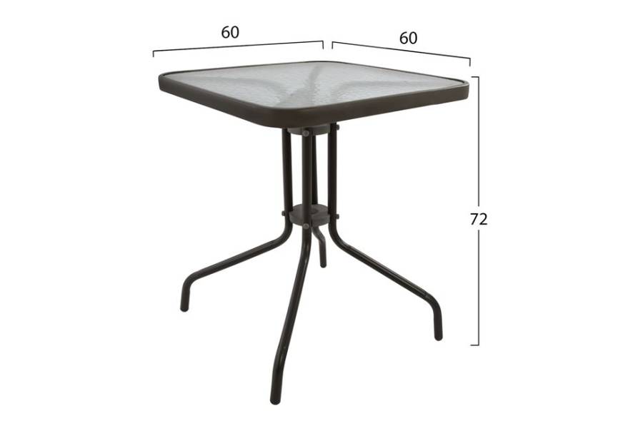 ΣΕΤ ΤΡΑΠΕΖΑΡΙΑ 3ΤΜΧ ΚΑΡΕΚΛΕΣ ΚΑΙ ΤΡΑΠΕΖΙ 60x60 HM5183.02