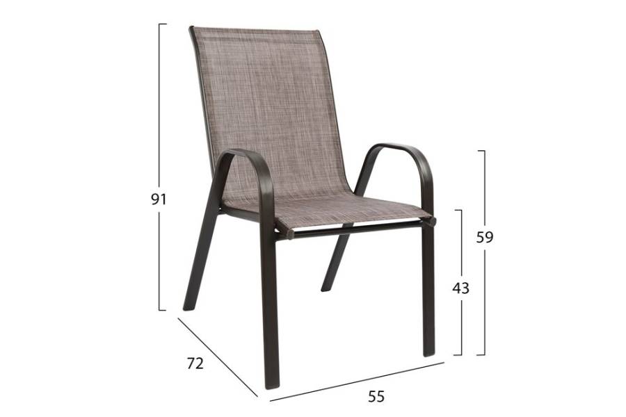 ΣΕΤ ΤΡΑΠΕΖΑΡΙΑ 3ΤΜΧ ΚΑΡΕΚΛΕΣ ΚΑΙ ΤΡΑΠΕΖΙ 60x60 HM5183.02
