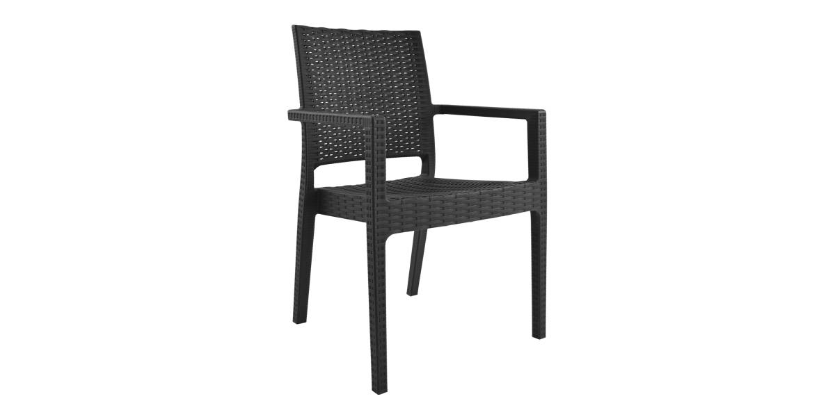 ΠΟΛΥΘΡΟΝΑ ΠΟΛΥΠΡΟΠΥΛΕΝΙΟΥ ΒΑΡΕΩΣ ΤΥΠΟΥ KAGANU DARK GREY HM5134.01 57x55,5x89 εκ.