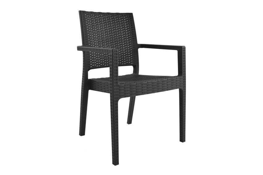 ΠΟΛΥΘΡΟΝΑ ΠΟΛΥΠΡΟΠΥΛΕΝΙΟΥ ΒΑΡΕΩΣ ΤΥΠΟΥ KAGANU DARK GREY HM5134.01 57x55,5x89 εκ.