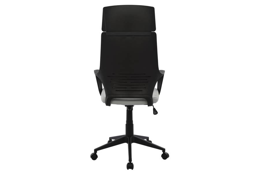 ΚΑΡΕΚΛΑ ΓΡΑΦΕΙΟΥ ANIVIA HM1073.21 ΓΚΡΙ & ΣΚΕΛΕΤΟ ΜΑΥΡΟ 64x61x127 cm