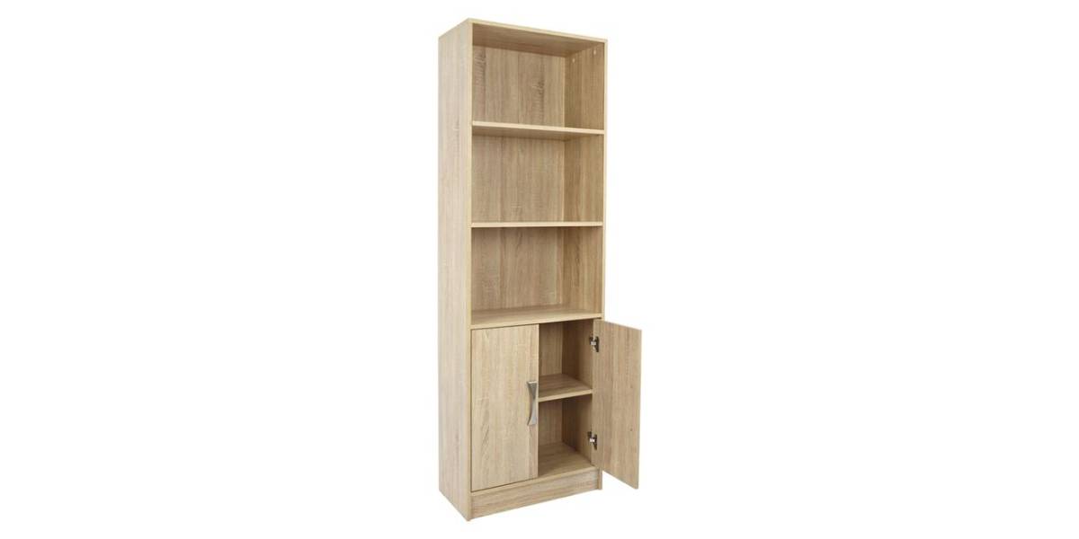 ΒΙΒΛΙΟΘΗΚΗ ΜΕΛΑΜΙΝΗΣ ENSLEY HM2027.03 SONAMA ΜΕ ΧΕΡΟΥΛΙ 60x30x180εκ