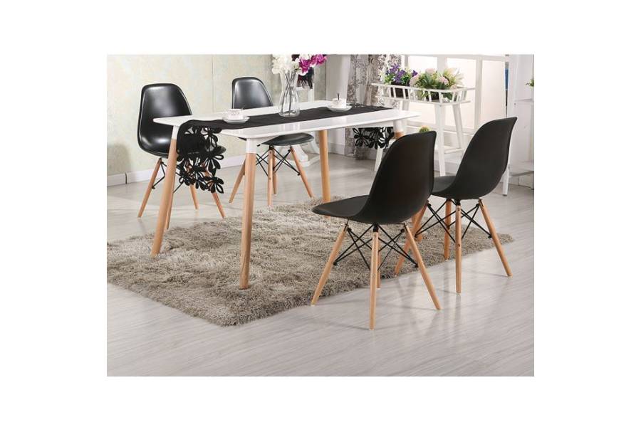 ΣΕΤ ΤΡΑΠΕΖΑΡΙΑΣ 5ΤΜΧ ΜΕ ΤΡΑΠΕΖΙ MINIMAL & ΚΑΡΕΚΛΑ TWIST HM10192 120x80x73 cm