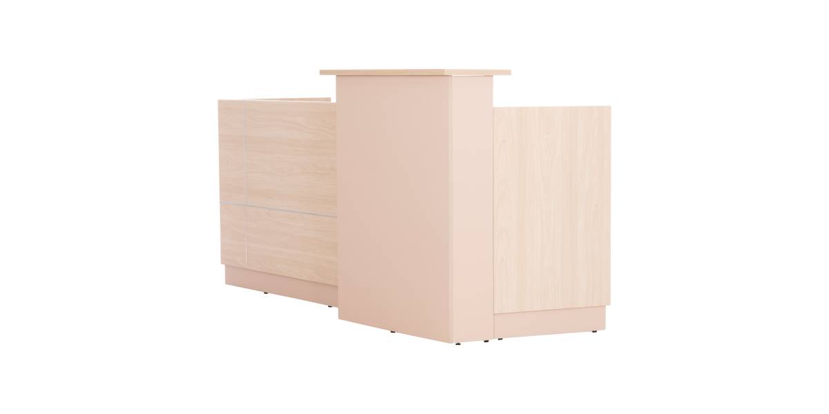 ΓΡΑΦΕΙΟ ΥΠΟΔΟΧΗΣ DALTON HM2068.02 ΜΕΛΑΜΙΝΗ ΣΕ SONAMA-ΜΠΕΖ 240x80x106Υεκ.