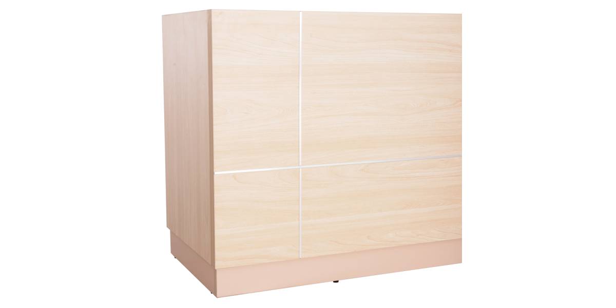 ΓΡΑΦΕΙΟ ΥΠΟΔΟΧΗΣ DALTON HM2068.02 ΜΕΛΑΜΙΝΗ ΣΕ SONAMA-ΜΠΕΖ 240x80x106Υεκ.