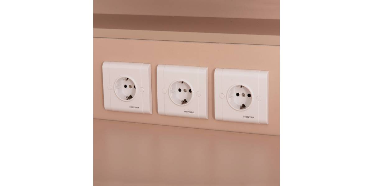 ΓΡΑΦΕΙΟ ΥΠΟΔΟΧΗΣ DALTON HM2068.02 ΜΕΛΑΜΙΝΗ ΣΕ SONAMA-ΜΠΕΖ 240x80x106Υεκ.