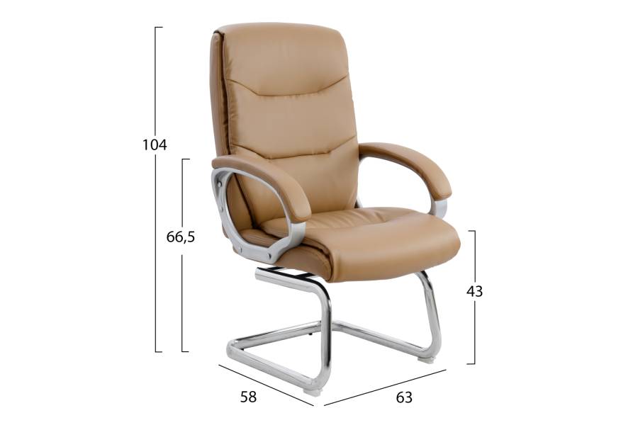 ΠΟΛΥΘΡΟΝΑ ZAMORA HM1088.09 ΣΕ CAMEL ΧΡΩΜΑ 63x58x104 cm