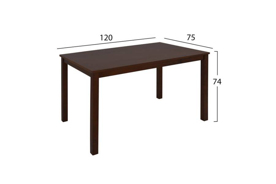 ΣΕΤ ΤΡΑΠΕΖΑΡΙΑΣ 5ΤΜΧ ΜΕ ΚΑΡΥΔΙ ΤΡΑΠΕΖΙ 120x75x74cm & ΚΑΡΕΚΛΕΣ SELENE HM10256