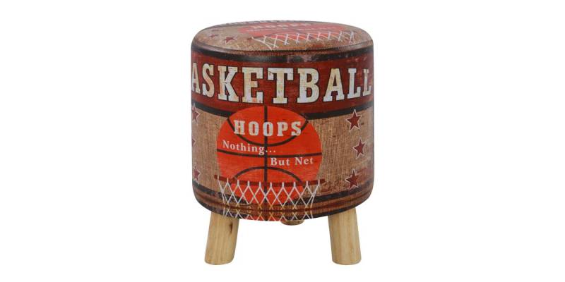 ΣΚΑΜΠΩ ΑΠΟ PU ΜΕ 3 ΠΟΔΙΑ ΞΥΛΙΝΑ HM8156 BASKETBALL Φ30Χ38Υεκ.