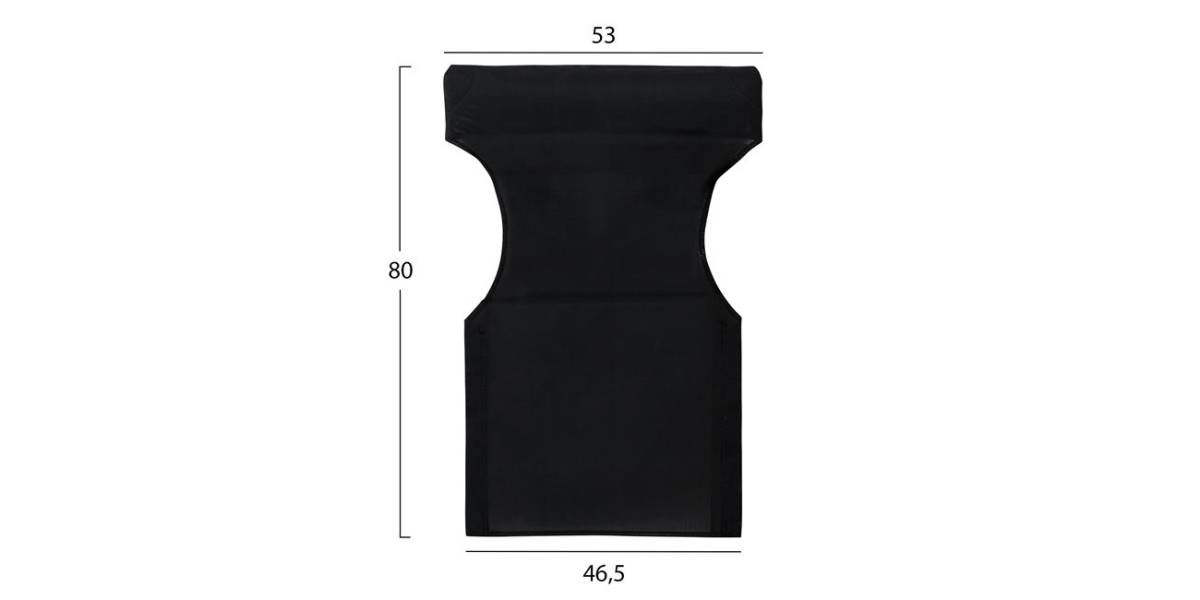 ΜΑΞΙΛΑΡΙ TEXTILENE 600gr/m2 2X1 ΜΑΥΡΟ ΓΙΑ ΠΟΛΥΘΡΟΝΑ ΣΚΗΝΟΘΕΤΗ HM5272.05 46.5Χ53Χ80Υεκ.