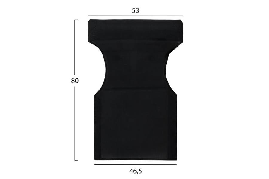 ΜΑΞΙΛΑΡΙ TEXTILENE 600gr/m2 2X1 ΜΑΥΡΟ ΓΙΑ ΠΟΛΥΘΡΟΝΑ ΣΚΗΝΟΘΕΤΗ HM5272.05 46.5Χ53Χ80Υεκ.