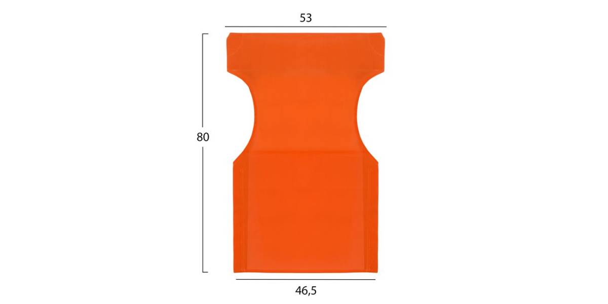 ΜΑΞΙΛΑΡΙ TEXTILENE 600gr/m2 2X1 ΠΟΡΤΟΚΑΛΙ ΓΙΑ ΠΟΛΥΘΡΟΝΑ ΣΚΗΝ. HM5272.02 46.5Χ53Χ80Υεκ.