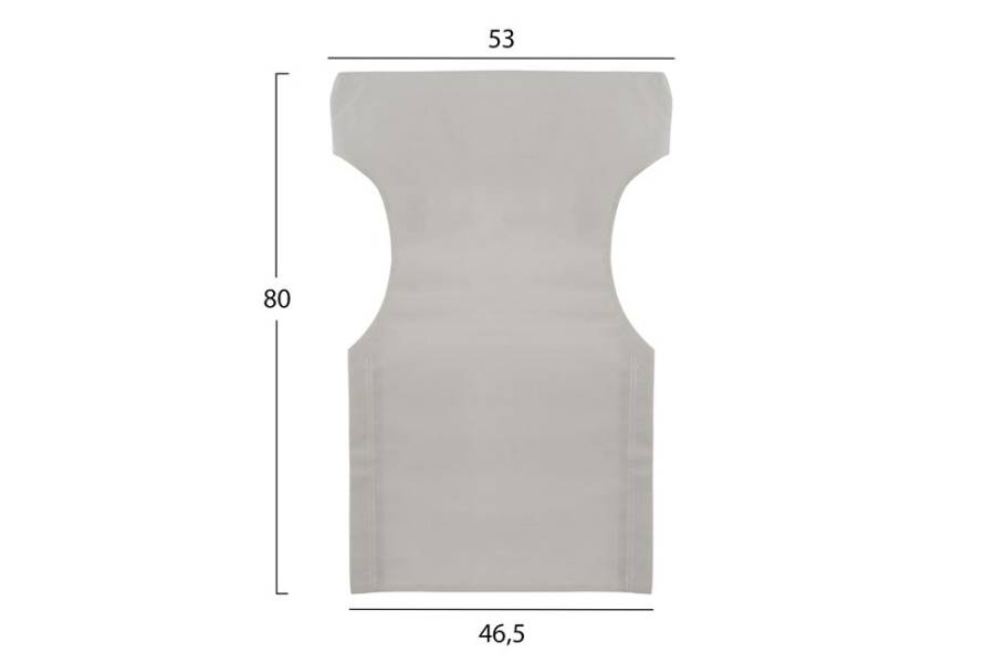 ΜΑΞΙΛΑΡΙ TEXTILENE 600gr/m2 2X1 ΕΚΡΟΥ ΓΙΑ ΠΟΛΥΘΡΟΝΑ ΣΚΗΝΟΘΕΤΗ HM5272.60 46.5Χ53Χ80Υεκ.