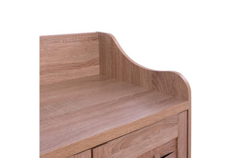 ΠΑΠΟΥΤΣΟΘΗΚΗ-ΝΤΟΥΛΑΠΙ KAILENA ΞΥΛΙΝΗ HM2230.02 SONAMA 77X40,5X122εκ.