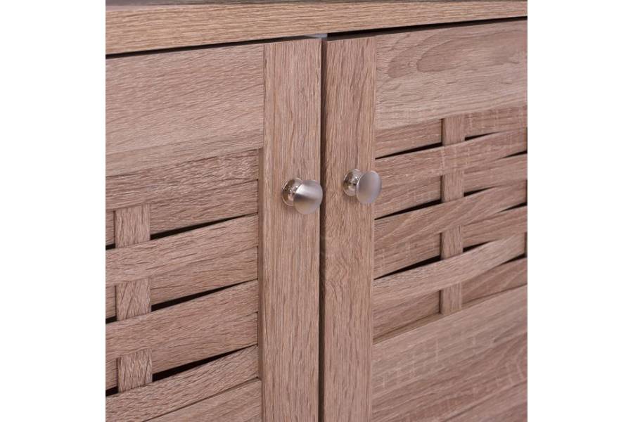 ΠΑΠΟΥΤΣΟΘΗΚΗ-ΝΤΟΥΛΑΠΙ KAILENA ΞΥΛΙΝΗ HM2230.02 SONAMA 77X40,5X122εκ.
