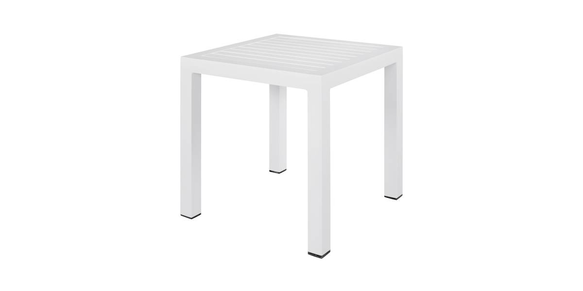 ΤΡΑΠΕΖΙ ΑΛΟΥΜΙΝΙΟΥ QIANA HM5402.01 ΛΕΥΚΟ 45x45x45,5 εκ.