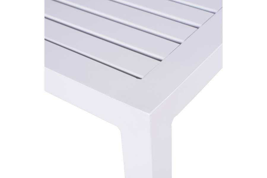 ΤΡΑΠΕΖΙ ΑΛΟΥΜΙΝΙΟΥ QIANA HM5402.01 ΛΕΥΚΟ 45x45x45,5 εκ.