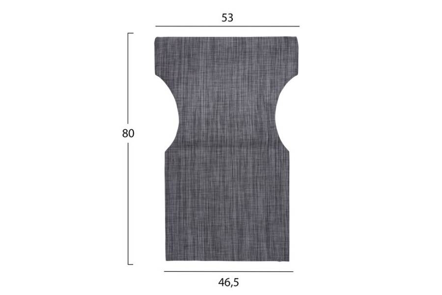 ΜΑΞΙΛΑΡΙ TEXTILENE 600gr/m2 2X1 ΓΚΡΙ ΓΙΑ ΠΟΛΥΘΡΟΝΑ ΣΚΗΝΟΘΕΤΗ HM5272.10 46.5Χ53Χ80Υεκ.