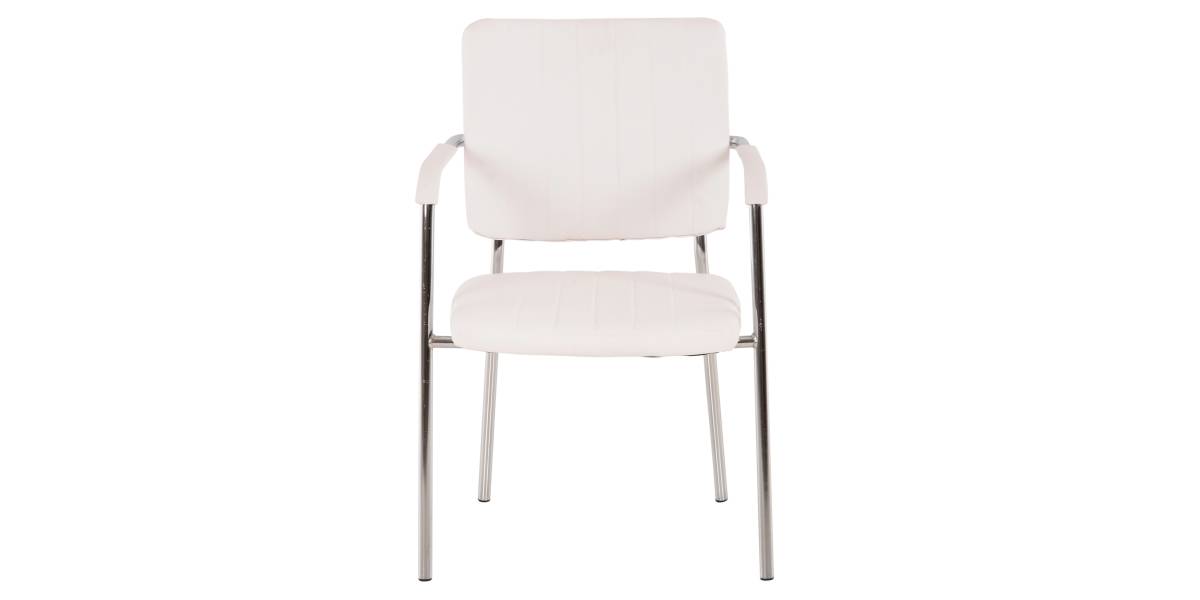 ΚΑΡΕΚΛΑ QUESTA ΜΕ ΜΠΡΑΤΣΑ HM1070.02 ΛΕΥΚΗ 56,5x59x85 cm