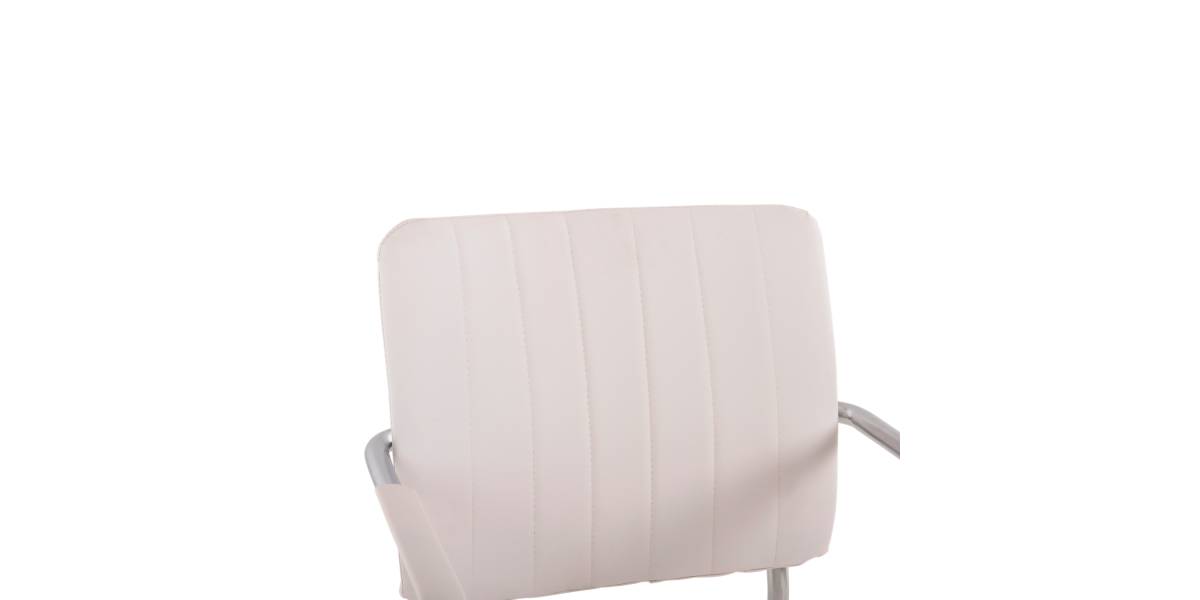 ΚΑΡΕΚΛΑ QUESTA ΜΕ ΜΠΡΑΤΣΑ HM1070.02 ΛΕΥΚΗ 56,5x59x85 cm