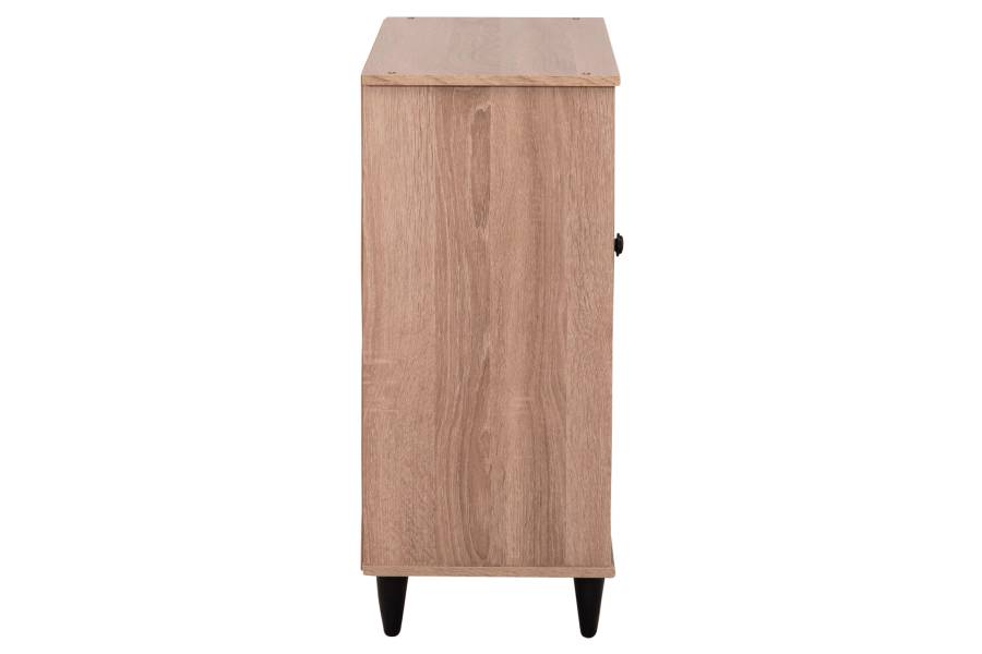 ΠΑΠΟΥΤΣΟΘΗΚΗ ΞΥΛΙΝΗ MCKENNA HM2266.02 ΣΕ ΧΡΩΜΑ SONAMA-ΜΑΥΡΟ 77x30x69Υεκ.