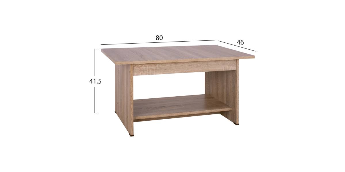 ΤΡΑΠΕΖΑΚΙ ΣΑΛΟΝΙΟΥ HAYDEN HM2286.02 ΣΕ ΧΡΩΜΑ SONAMA 80x46x41,5