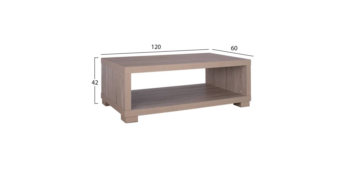 ΤΡΑΠΕΖΙ ΣΑΛΟΝΙΟΥ SALEM HM2217.02 SONAMA OAK 120Χ60Χ42Y εκ.