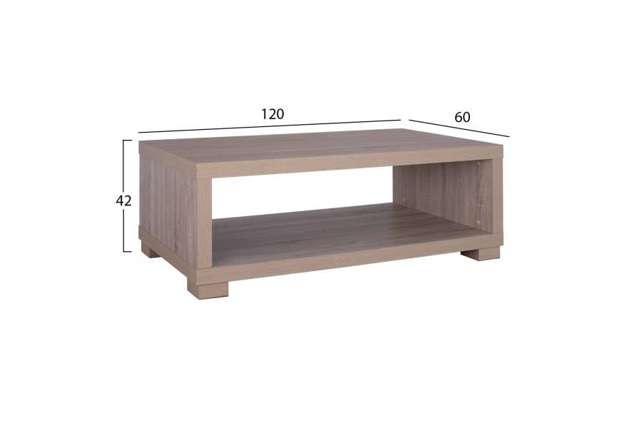 ΤΡΑΠΕΖΙ ΣΑΛΟΝΙΟΥ SALEM HM2217.02 SONAMA OAK 120Χ60Χ42Y εκ.