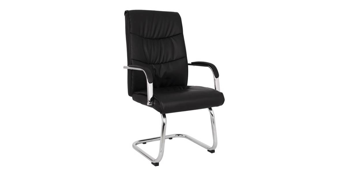 ΠΟΛΥΘΡΟΝΑ JACOB HM1045.11 ΜΑΥΡΟ PU ΜΕ ΒΑΣΗ ΧΡΩΜΙΟΥ 57x66,5x102 cm