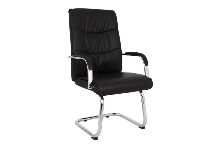 ΠΟΛΥΘΡΟΝΑ JACOB HM1045.11 ΜΑΥΡΟ PU ΜΕ ΒΑΣΗ ΧΡΩΜΙΟΥ 57x66,5x102 cm