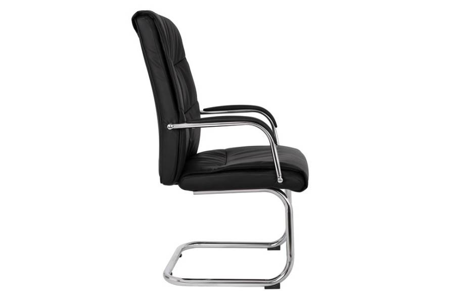 ΠΟΛΥΘΡΟΝΑ JACOB HM1045.11 ΜΑΥΡΟ PU ΜΕ ΒΑΣΗ ΧΡΩΜΙΟΥ 57x66,5x102 cm