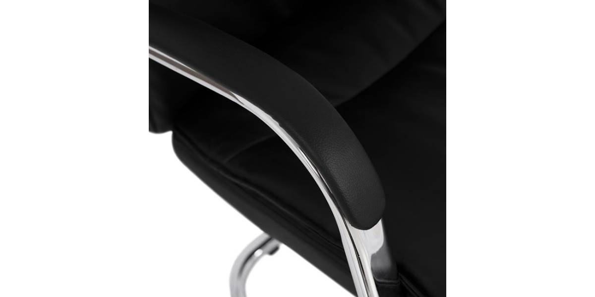 ΠΟΛΥΘΡΟΝΑ JACOB HM1045.11 ΜΑΥΡΟ PU ΜΕ ΒΑΣΗ ΧΡΩΜΙΟΥ 57x66,5x102 cm