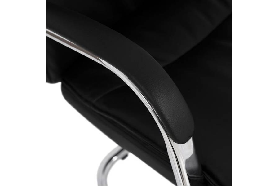 ΠΟΛΥΘΡΟΝΑ JACOB HM1045.11 ΜΑΥΡΟ PU ΜΕ ΒΑΣΗ ΧΡΩΜΙΟΥ 57x66,5x102 cm