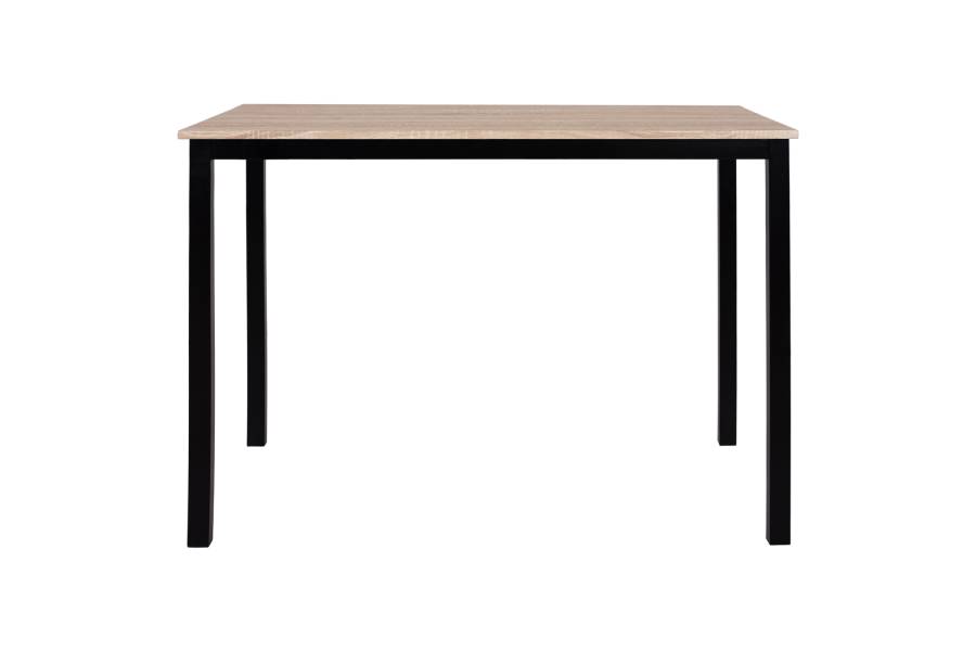 ΤΡΑΠΕΖΙ ΤΡΑΠΕΖΑΡΙΑΣ PANYA HM8332, 110X70Χ76 SONOMA, ΜΑΥΡΑ ΠΟΔΙΑ
