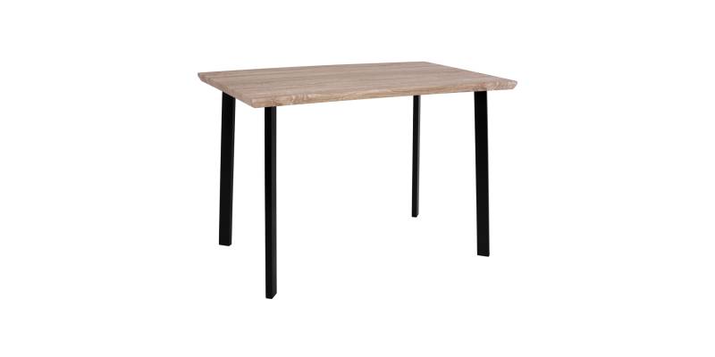 ΤΡΑΠΕΖΙ ΤΡΑΠΕΖΑΡΙΑΣ PALANI 110X70 SONAMA ΜΕ ΜΑΥΡΑ ΠΟΔΙΑ HM8333