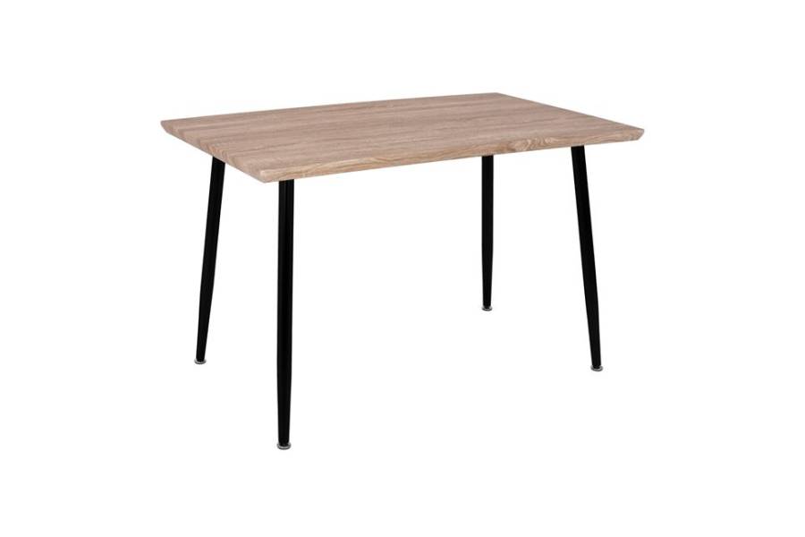 ΤΡΑΠΕΖΙ ΤΡΑΠΕΖΑΡΙΑΣ PALOMA HM8334.01, 120X70Χ76,5 SONΟMA, ΜΑΥΡΑ ΠΟΔΙΑ