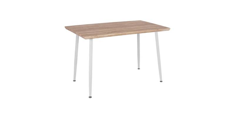 ΤΡΑΠΕΖΙ ΤΡΑΠΕΖΑΡΙΑΣ PALOMA HM8334.02, 120X70X76,5- SONOMA, ΛΕΥΚΑ ΠΟΔΙΑ
