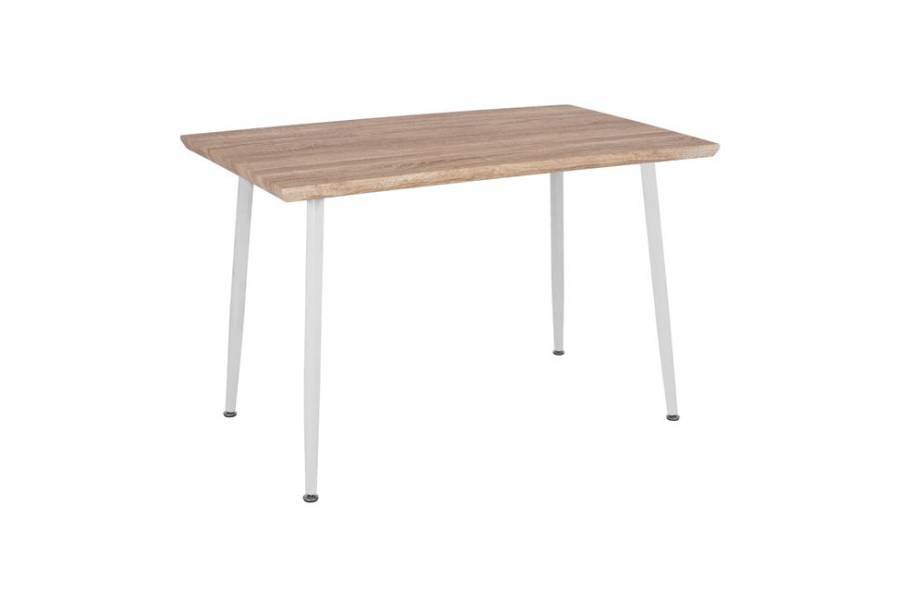 ΤΡΑΠΕΖΙ ΤΡΑΠΕΖΑΡΙΑΣ PALOMA HM8334.02, 120X70X76,5- SONOMA, ΛΕΥΚΑ ΠΟΔΙΑ