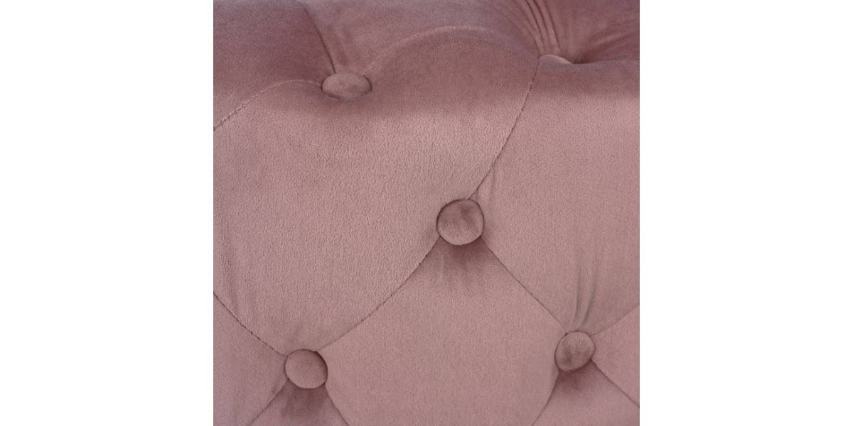 ΣΚΑΜΠΟ KASSIE ΣΑΠΙΟ ΜΗΛΟ ΒΕΛΟΥΔΟ ΤΥΠΟΥ CHESTERFIELD HM8406.02 Φ60x43Υ εκ.