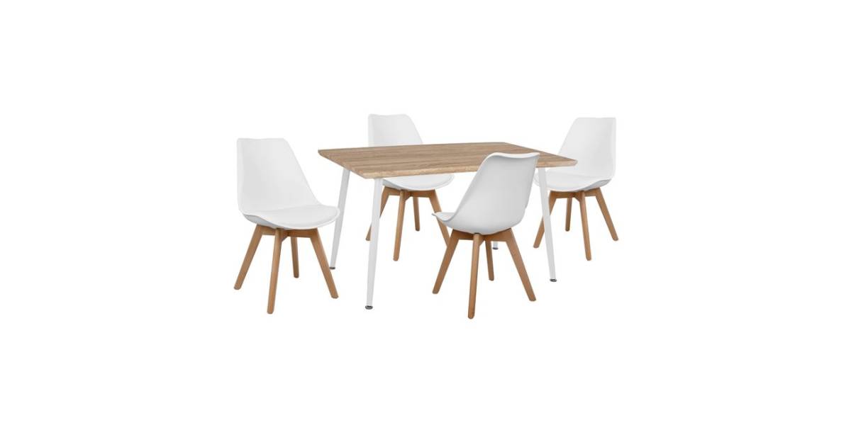 ΣΕΤ ΤΡΑΠΕΖΑΡΙΑΣ 5ΤΜΧ HM10350.02 ΤΡΑΠΕΖΙ 120x70x76,5 cm & ΚΑΡΕΚΛΕΣ VEGAS